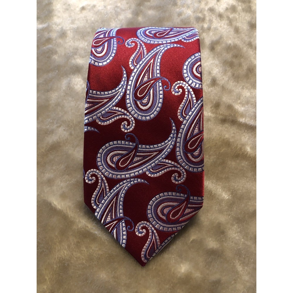 Michael Michael Kors Neck Tie Red Paisley 100% silk